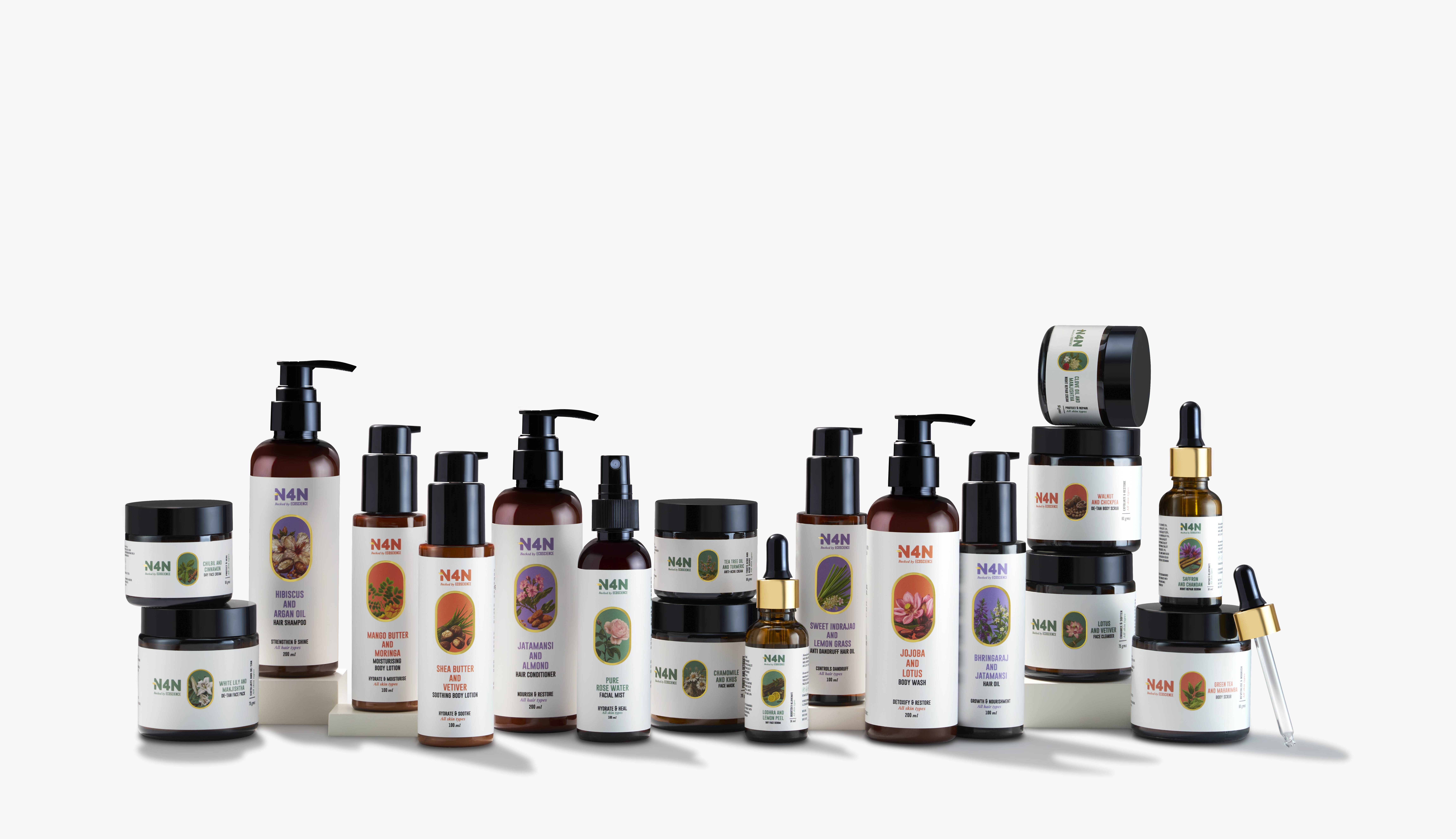 N4N natural beauty products collection